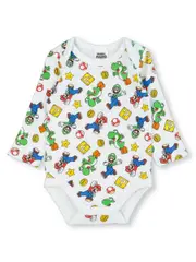 Super Mario Long Sleeve Bodysuit