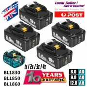 18V 8.0Ah 9.0Ah 12.0Ah LITHIUM Battery for Makita LXT BL1850 BL1860 194309-1 A