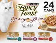 Fancy Feast Cat Food Adult Gravy Lovers Poultry & Beef Feast Variety 24x85g Can
