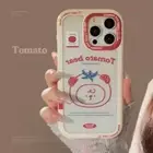 Tomato Bear Clear Cover For iPhone 16 15 14 13 12 11 Pro Max Plus Back Case AUS
