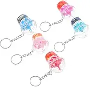BESTOYARD 5pcs Mini Ice Cream Keychain Cute Dessert Pendant for Backpack Purse Car Keys Accessories Charming Fun Decorations