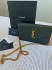 Yves Saint Laurent Mono olive Crossbody Bag