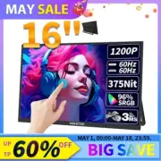 16inch Touch Portable Monitor 16:10 96%sRGB 350Cd/m² Second Screen For Laptop Wi