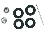 2023 Promotex 1/87 HO Rear Wheelset Planetary Chrome Plastic Model