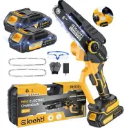 Mini Chainsaw 6 Inch Cordless, 900W Electric Cordless Chainsaw with Automatic