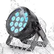 Outdoor Par Lights, 14X15W LED RGBW Uplights for Events, IP65 Waterproof, DMX512 Controlled Stage Lights, for Outdoor Performance, Convention Halls, Auditoriums, Live Bands, and Studios