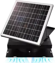 32 Watt Solar Attic Fan Solar Powered Roof Exhaust Fan up to 3000 Sq Ft,2500 CFM