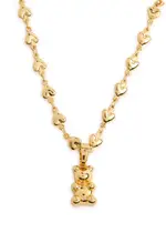 Crystal Haze Habibi Nostalgia Bear 18kt Gold-plated Necklace ONE SIZE
