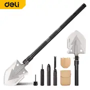 73cm Folding Shovel Saw Knife Screwdriver Compass Flint Camping Survival Tool