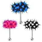 Vibrating Tongue Ring Stud Barbell Stainless Steel Body Piercing Jewelry (Bl GEV