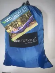 ECO Trekker Travel Camping Hammock Blue Gray Adjustable Straps SHIP'S FREE TODAY
