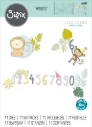 Sizzix Jungle Fun Thinlits Die Set 11pc by Lisa Jones