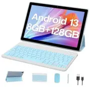Android 13 Tablet, 10.1 Inch 8GB RAM+128GB ROM/1TB Expandable Tablet PC, Quad