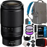 Nikon NIKKOR Z 70-180mm f/2.8 Telephoto Zoom FX Lens Z-Mount Mirrorless Bundle