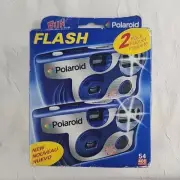 2 Pack Polaroid: Fun Shooter Flash 27 Exp 12/2009 One-Time Use Camera 400 ISO