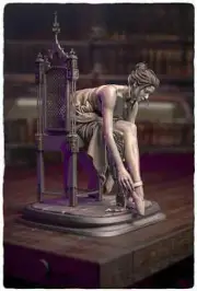 Elara 2061 The Cyborg Ballerina Statue 3D Print Unpainted/Unassembled