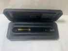 Parker Duofold Black Rollerball Pen with Gold Trim. New Old Stock.