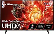Hisense 43" Class A7 Series 4K UHD Smart Fire TV (43A7NF) - Wide Color Gamut, HDR10+, Dolby Vision, Dolby Atmos, AI Sports Mode, Game Mode, ALLM, Alexa Built in with Voice Remote, Streaming TV, Black
