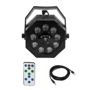 DJ Stage Party Disco Lights Projector 9LED Red Green Flash Strobe5183