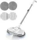 WS-24 Cordless Electric Mop, Electric Spin Mop for Floor Cleaning, with Lightwei