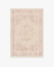 120' x 185' | Machine Washable Runner Rug | Kid & Pet Friendly | Indoor Rug | Kamran Soft Pink Flatwoven Rug | Ruggable