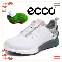 在飛比找蝦皮購物優惠-Ecco 2023新款男士高爾夫球鞋防水皮革高爾夫訓練鞋休閒