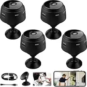 Camtrix Security Camera, Camtrix Magnetic Mini Security Camera, Mini 1080p HD Camera, Night Vision Motion Detection Security Cam with App (4PCS)