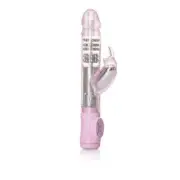 Thrusting Action Jack 10 Function Rabbit Vibrator With Shaft and Rabbit Ears
