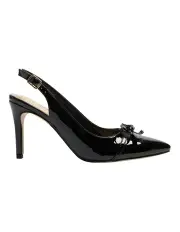 [Ravella] Wish Heeled Shoes in Black Patent