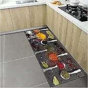 Non Slip Bath Mat Nordic Kitchen Mat Home Entrance Doormat Bedroom Living Room Decoration Long Rug Hallway Bathroom Balcony Floor Anti-Slip Carpet Non Slip Mat (Color : RX-17, Size : 40cmx120cm)