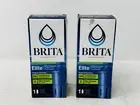 2 BRITA ELITE 6 Mo Pitcher Replacement Water Filters With Preowned Brita Pitcher