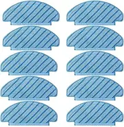 Yurefax Rag Mop Cloths Pads, for Ecovacs, for Deebot OZMO T8 AIVI T8 Max T9 Max N8 N8 Pro Robot Vacuum Cleaner Mop Cloth Accessories Parts Robot Vacuum Mop Pad(for T8-10pcs)