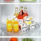 Slide Turntable Lazy Susan Organizer for Fridge Cabinet Pantry 1PACK 16.5''Clear
