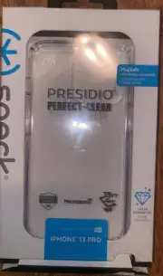 Speck - Presidio Perfect-Clear Case for iPhone 13 Pro (6.1") - Clear - MagSafe