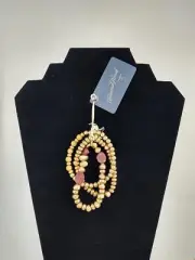 Universal Thread™ Mixed Bead, Semi-Precious Rhodonite Stretch Bracelet 3pc Set