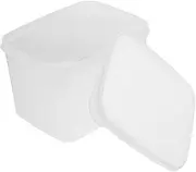 Amosfun Reusable Fridge Box Lidded Bread Storage Case Food Container for Kitchen Bakery Home Organization Airtight Sealing Smooth Edges for Safe Handling