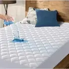 HYLEORY King Size Waterproof Mattress Pad Protector, Breathable Quilted Mattress