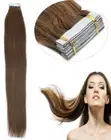 Invisible Tape in Real Human Hair Extensions Glam Seamless Skin Wefts Thick Hair