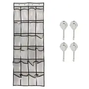Cruise Essentials Over Door Shoe Organizer with Magnetic Hooks for Travel