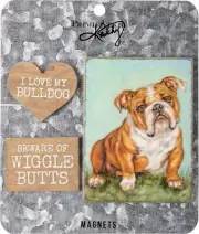 Primitives by Kathy Bulldog Magnet 3 Pc Set 456775