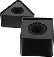 SMASOLO 2pcs Mic Station Microphone Flags Square Triangle Shapes Durable Logo Supplies for Broadcasting Interviews Podcasting and Studio Recording