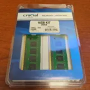 Crucial RAM 16GB(2x8GB) DDR3L 1600MHz ECC UDIMM CT2K102464BD160B Desktop Memory