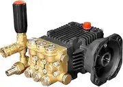 ANJIESENG Pressure Washer Pump 28mm 4400PSI 4.8GPM Water Pressure Pump for Gas Pressure Washer – 18L/min 0-300bar 1 Inch Shaft Horizontal Triplex Plunger High Pressure Washer