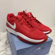 Mens Nike Ja 1 TB Basketball Shoes FV1303-600 University Red/White Size 9