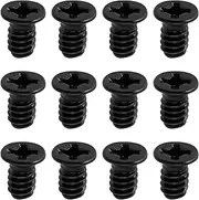 ECSiNG 100pcs Black Countersunk Head Screw Flat Phillips Head 3.5x6mm Suitable for 3.5-inch Computer PC Hard Disk Drives(UNC 6-32)