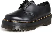 [Dr. Martens] Unisex 1461 Quad 3-Eye Shoe Polished Smooth Leather, Black, UK 8/US M9W10