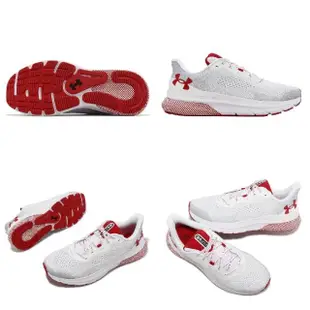【UNDER ARMOUR】慢跑鞋 HOVR Turbulence 2 男鞋 白 紅 緩震 路跑 運動鞋 UA(3026520100)