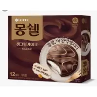 在飛比找蝦皮購物優惠-🎀韓國直送✈️LOTTE 樂天奶油夾心朱古力巧克力派 12入