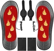 [Generic] xinyee Portable Battery Powered Heating Insoles Electric Foot Warmer Washable Heating Insoles Cuttable Thermal Insoles