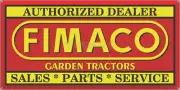FIMACO GARDEN TRACTORS DEALER OLD VINTAGE SIGN REMAKE ALUMINUM SIZE OPTIONS